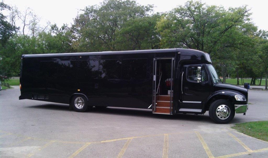 side of limo bus